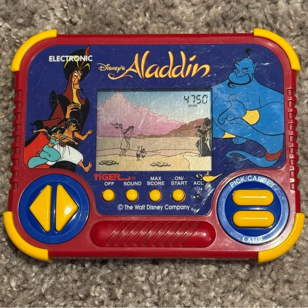 Vintage Tiger Electronics Disney Aladdin Handheld Game